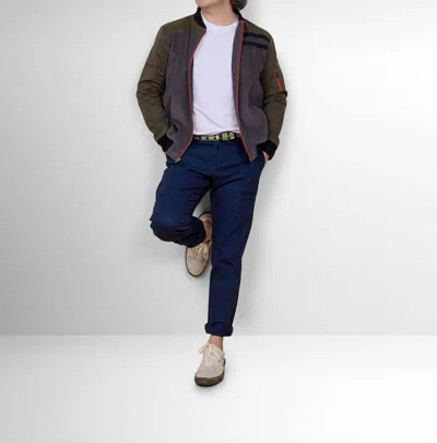 Articl3 Nomad Cotton Blend Pant In Navy