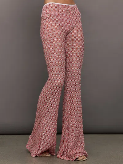 Missoni Lace Trousers In Red