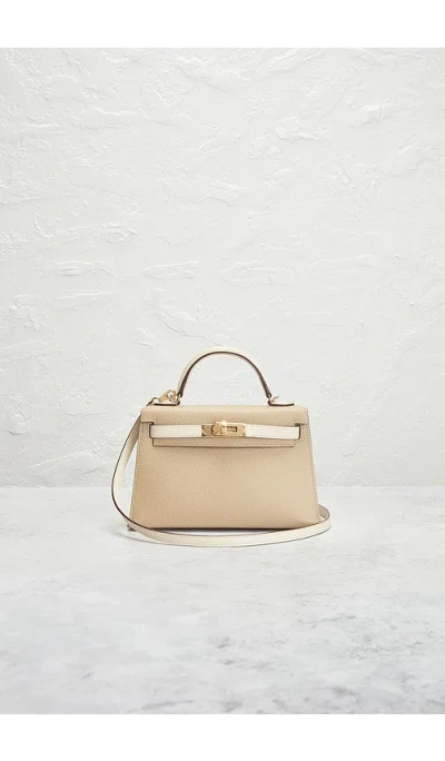 Fwrd Renew Hermes Epsom Kelly 20 Sellier Handbag