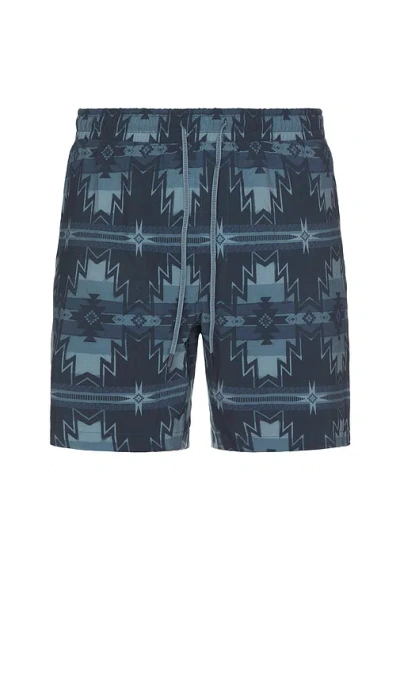 Faherty Dgf Shorelite 7 Swim Trunks In Blue