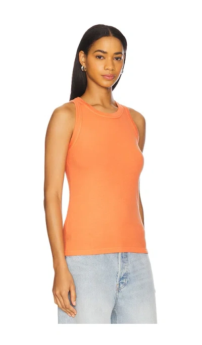 Sundry High Crew Tank Top In Orange