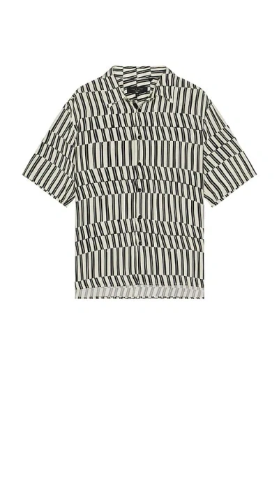Rag & Bone Dalton Print Short Sleeve Button-up Shirt In Multi