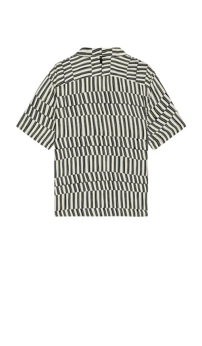 Rag & Bone Dalton Print Short Sleeve Button-up Shirt In Multi