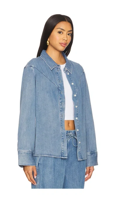 Samsoe & Samsoe Samos Shirt In Blue