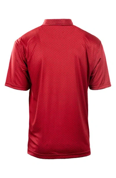 Burnside Burn Golf Polo In Red