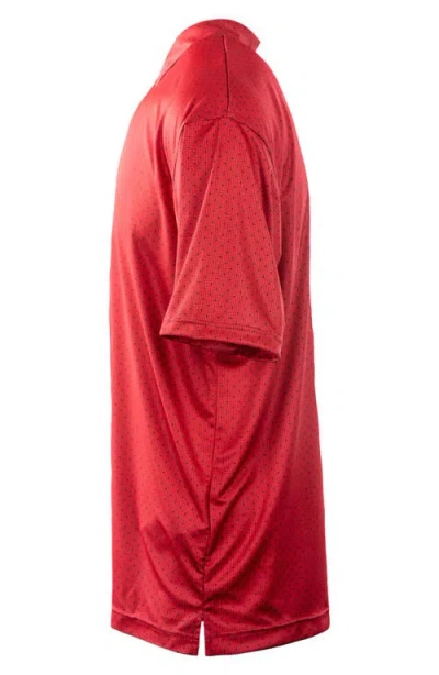 Burnside Burn Golf Polo In Red