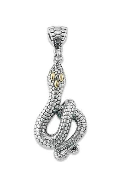 Samuel B. Snake Pendant In Silver