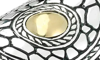 Samuel B. Pebbled Design Oval Ring