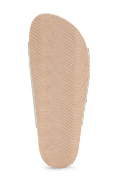 Floopi Double Strap Slide Sandal In Green