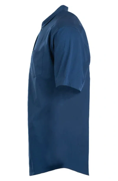 Burnside Short Sleeve Button-up Shirt In Blue