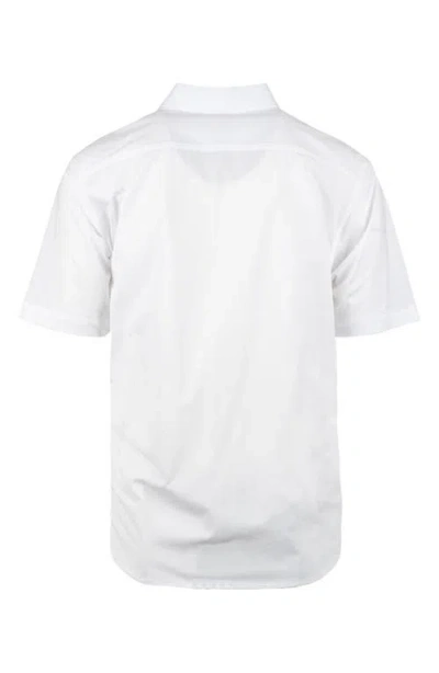Burnside Short Sleeve Button-up Shirt In White