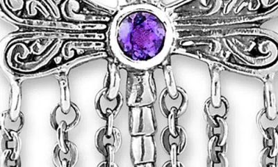 Samuel B. Dragonfly Chain Drop Earrings