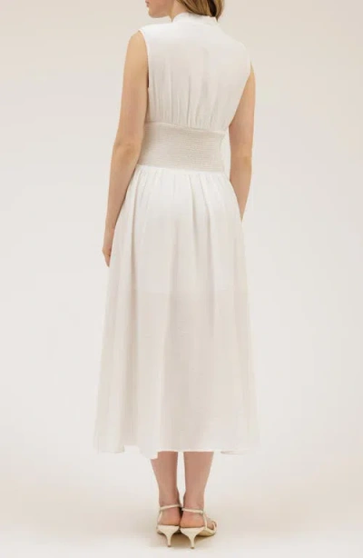 August Sky Front Zip Midi Dress