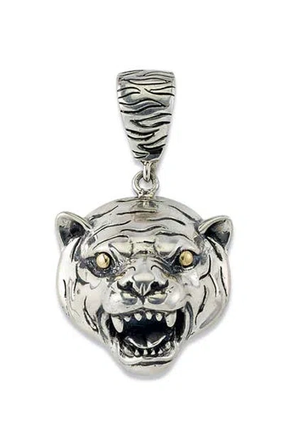 Samuel B. Tiger Pendant In Metallic
