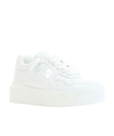 Valentino Garavani White Nappa Leather One Stud Xl Sneakers