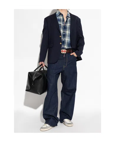 Dsquared2 Indigo Wide-leg Denim Jeans In Blue