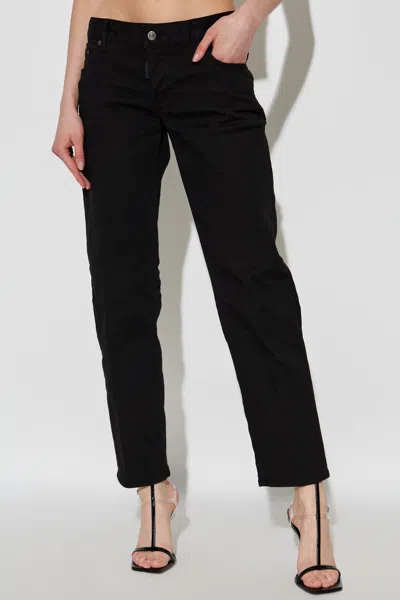 Dsquared2 Belt Loop Jeans In Black