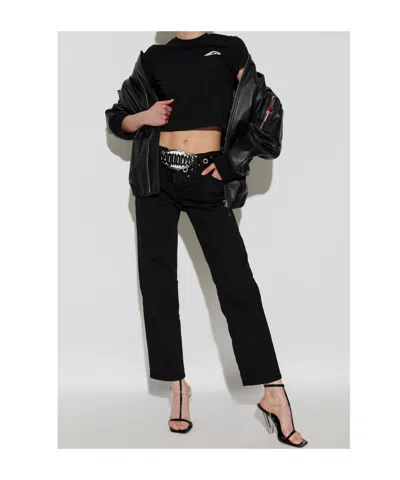 Dsquared2 Belt Loop Jeans In Black