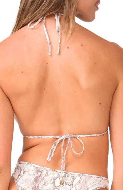 Pq Swim Paige Triangle Bikini Top Python