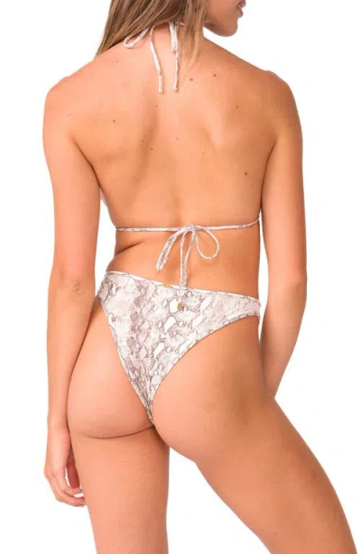 Pq Swim Paige Triangle Bikini Top Python