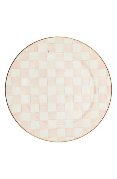 Mackenzie-childs Mackenzie Childs Rosy Check Enameled Steel Serving Platter