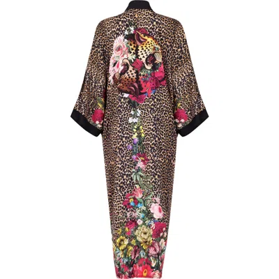 Henelle Duster Robe In Animal Print