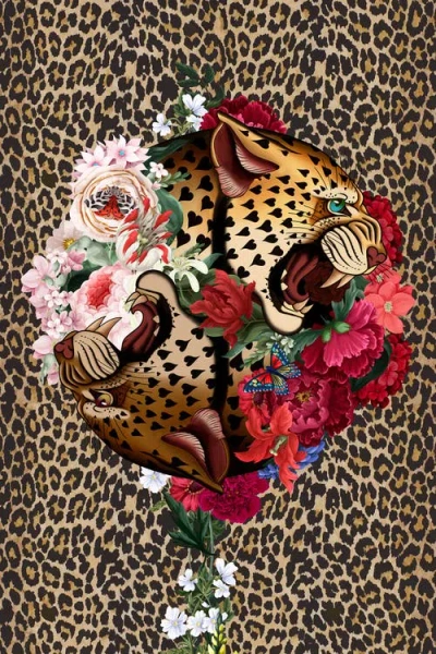 Henelle Duster Robe In Animal Print