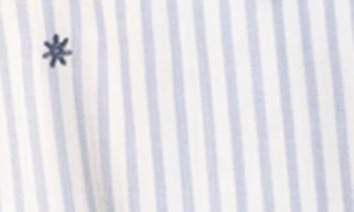 Thread & Supply Bae Stripe Embroidered Button-up Shirt