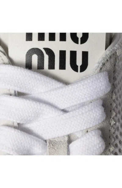 Miu Miu Plume Nappa Leather Low-top Sneakers