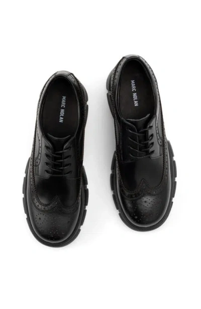 Marc Nolan Ms. Alexander Leather Lug Wingtip Derby