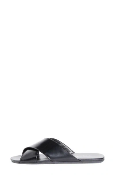 Prada Crisscross Slide Sandal In Multi