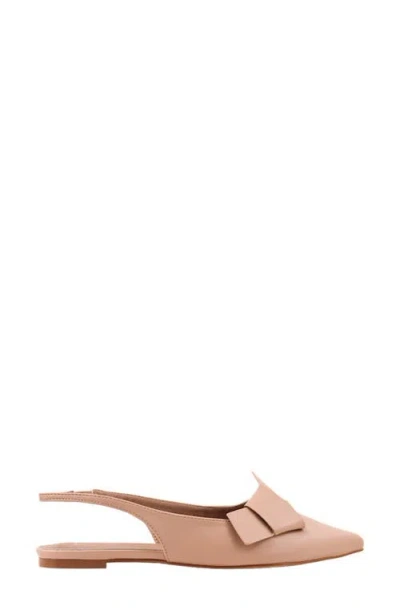 Shushop Audrey Pointed Toe Slingback Flat