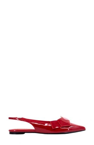 Shushop Audrey Pointed Toe Slingback Flat