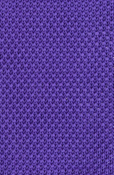 Clifton Wilson Royal Purple Knit Silk Tie