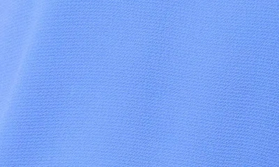 Cece Split Neck Flutter Sleeve Top In Blue