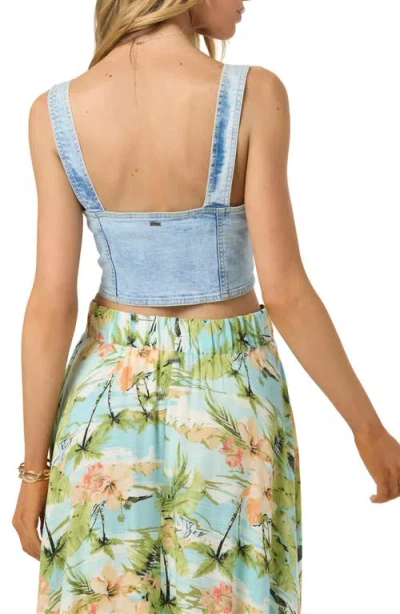 O'neill Delphina Crop Denim Vest