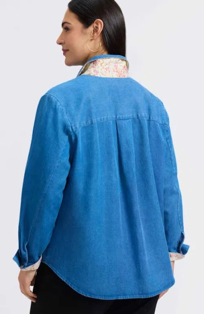 Foxcroft Charlie Denim Button-up Shirt