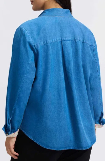 Foxcroft Charlie Denim Button-up Shirt