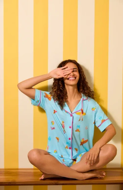 Room Service Pjs Print Short Pajamas