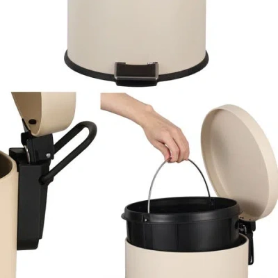 Happimess Oscar 8-gallon Step-open Trash Can With Free Mini Trash Can
