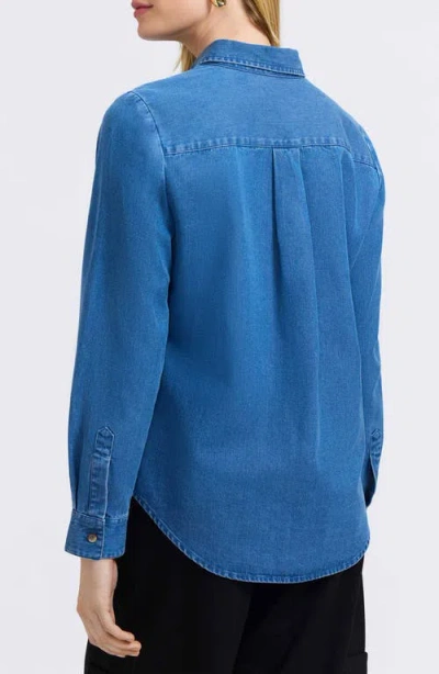 Foxcroft Charlie Denim Button-up Shirt