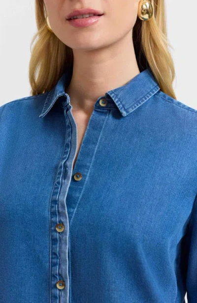 Foxcroft Charlie Denim Button-up Shirt
