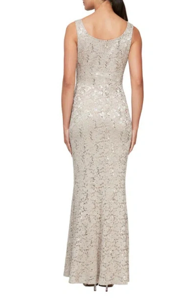 Sl Fashions Sequin Lace A-line Gown With Jacket