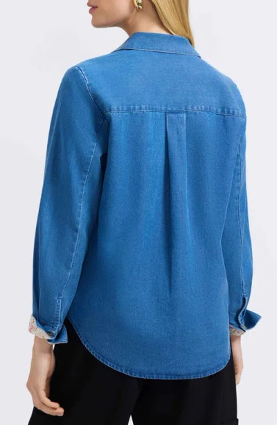 Foxcroft Charlie Denim Button-up Shirt