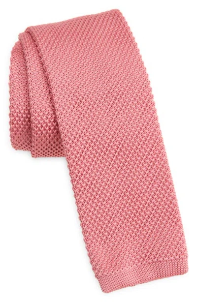 Clifton Wilson Pink Knit Silk Tie
