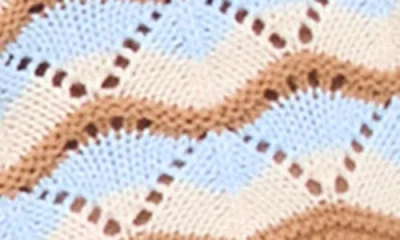 L*space Lspace Sun Chaser Stripe Cotton Cover-up Shorts In Blue