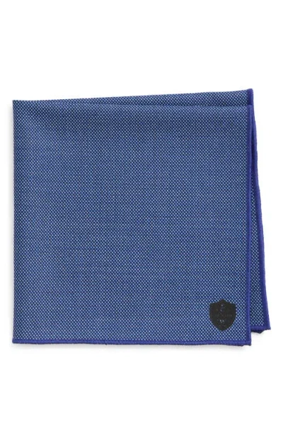 Clifton Wilson Nailhead Dot Wool Pocket Square
