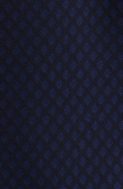 Jack Victor Ethan Diamond Jacquard Wool Dinner Jacket In Blue