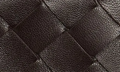 Bottega Veneta Andiamo Slip Intrecciato Leather Zip Card Case In Brown