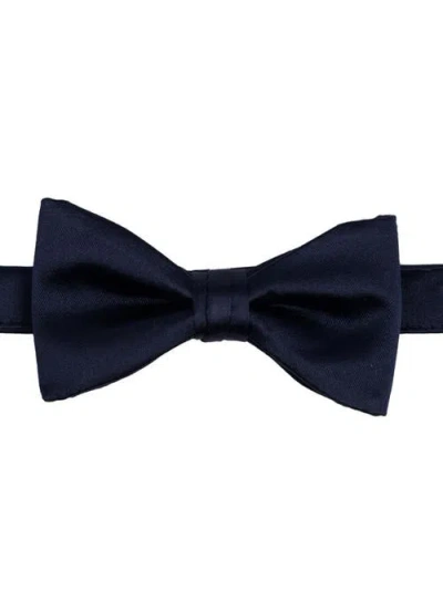 Brooklyn Brigade Solid Satin Pre-tied Bow Tie In Blue